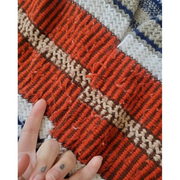 60s/70s Striped Knit Sweater Vest w/ Tassels - Picture 7 of 8